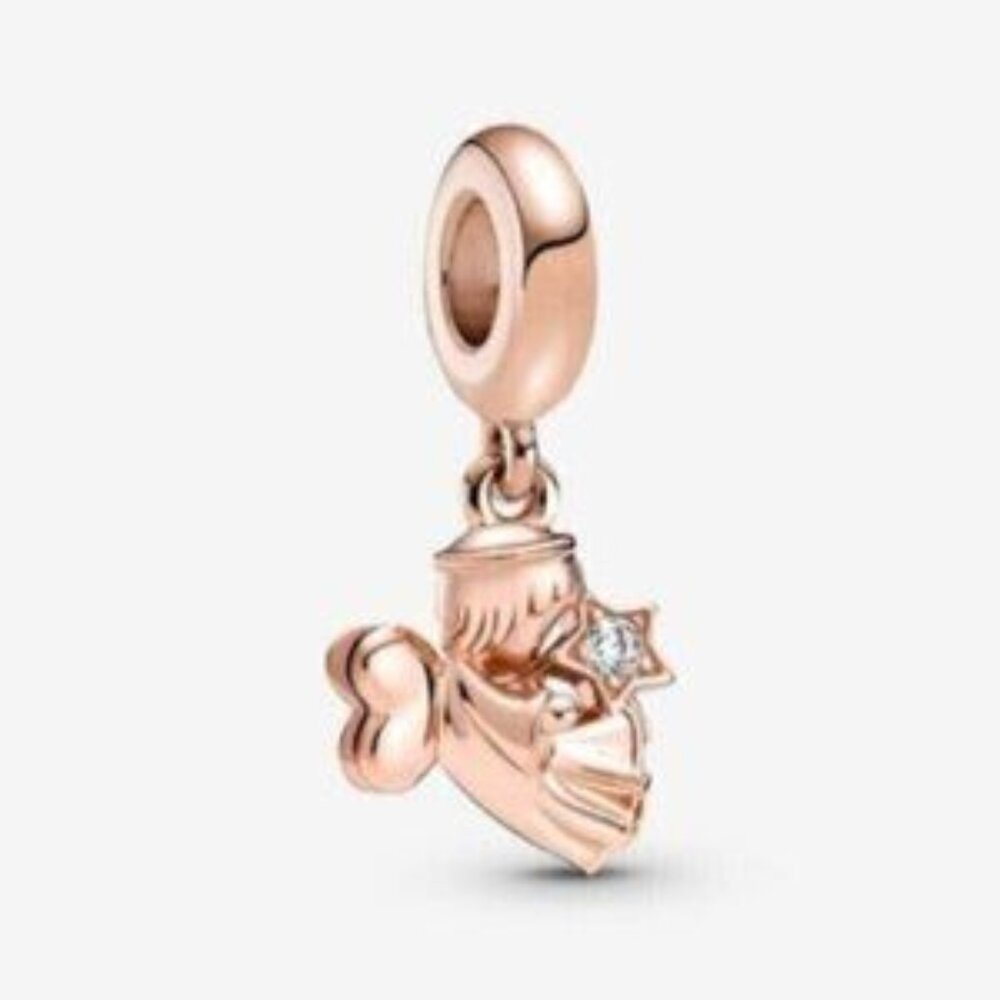 PANDORA Heart Winged Angel Dangle Charm